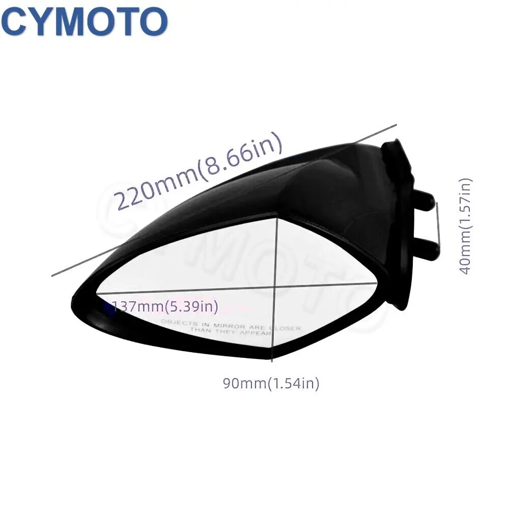 Left / Right Motorboat Rear View Mirrors for Yamaha Waverunner VX110 Deluxe VX Cruiser Sport EX 2005-2009 -Pair boat rearview mirror