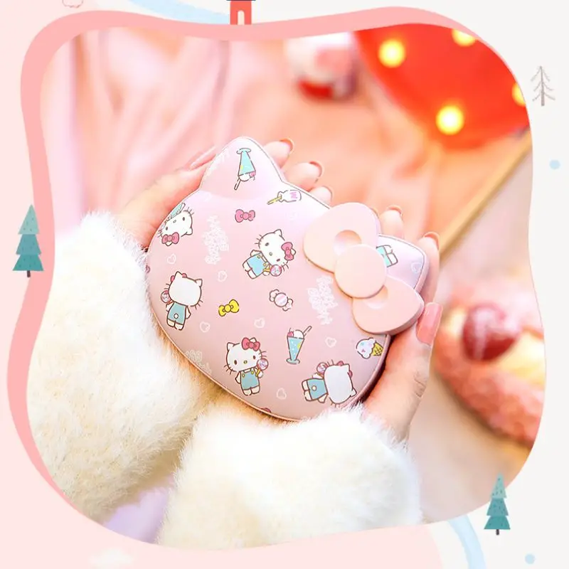 

Cartoon Sanrio Hello Kitty Warm Hand Treasure Charging Treasure 2-in-1 Model Cute Mini Kawaii 10000mah Portable Charging Gifts