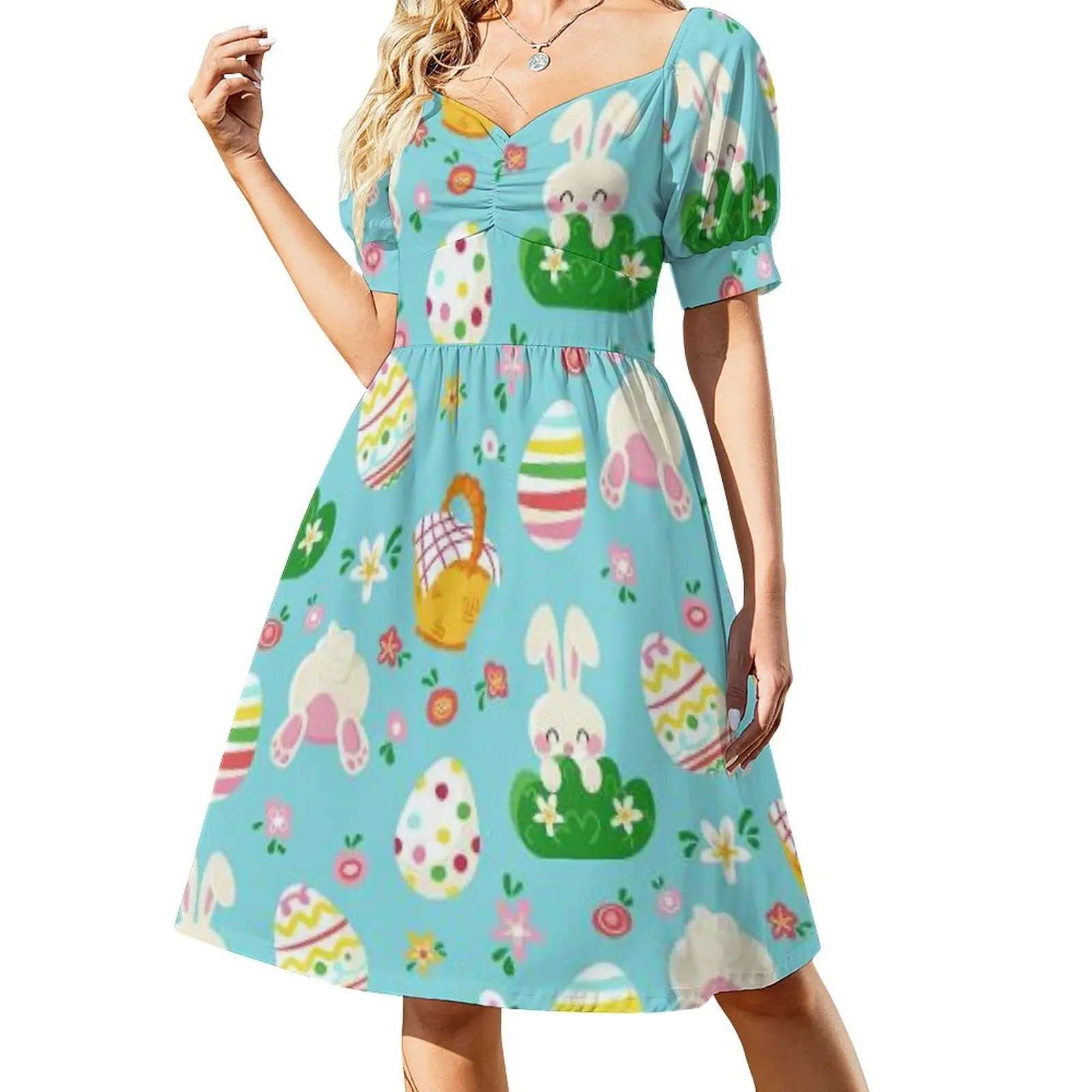 

Easter Bunny Bum Sleeveless Dress women's summer dress 2023 Women's clothing Clothing female women dresses