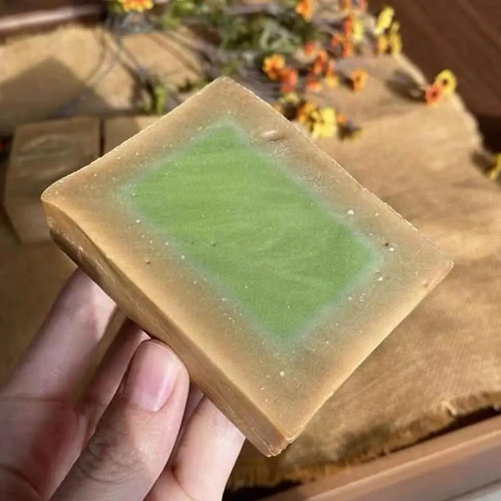 Handmade Soap 100g Ancient Pure Oil Control Pores Shrinking Whitening Moisturizing Anti-wrinkle Shampoo Soaps Body care
