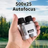 Mini binoculars 500X25 Silver powerful autofocus Remote Pro Mini portable HD ideal for camping Tours 1