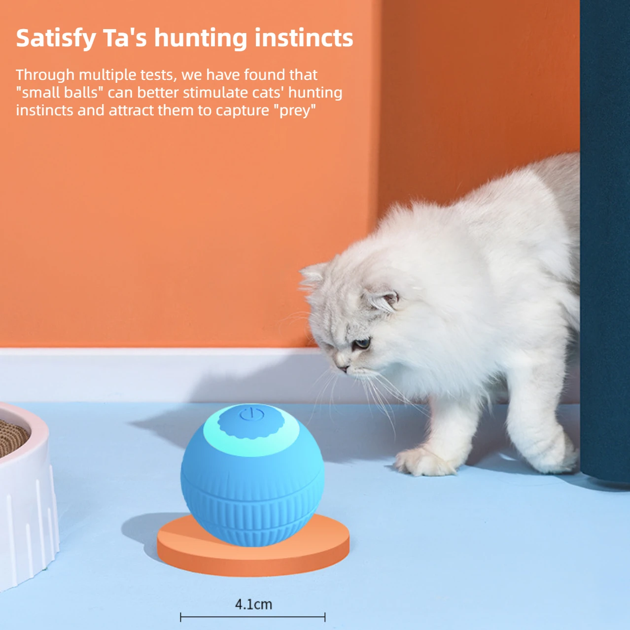 Juguete Interactivo Para Gatos IOKHEIRA - Automático Con Plumas, 3 Modos, Alfombra Con Agujeros, Recargable USB