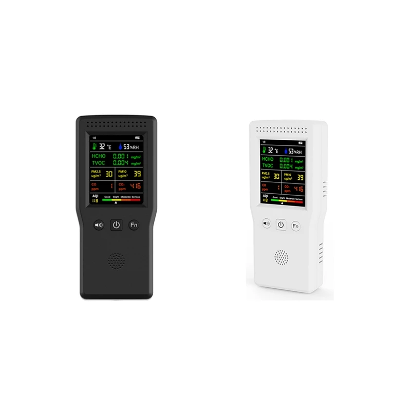 

9 в 1 монитор качества воздуха ЖК-дисплей высокая точность PM2.5 PM10 HCHO TVOC CO CO2 AQI Измеритель температуры и влажности