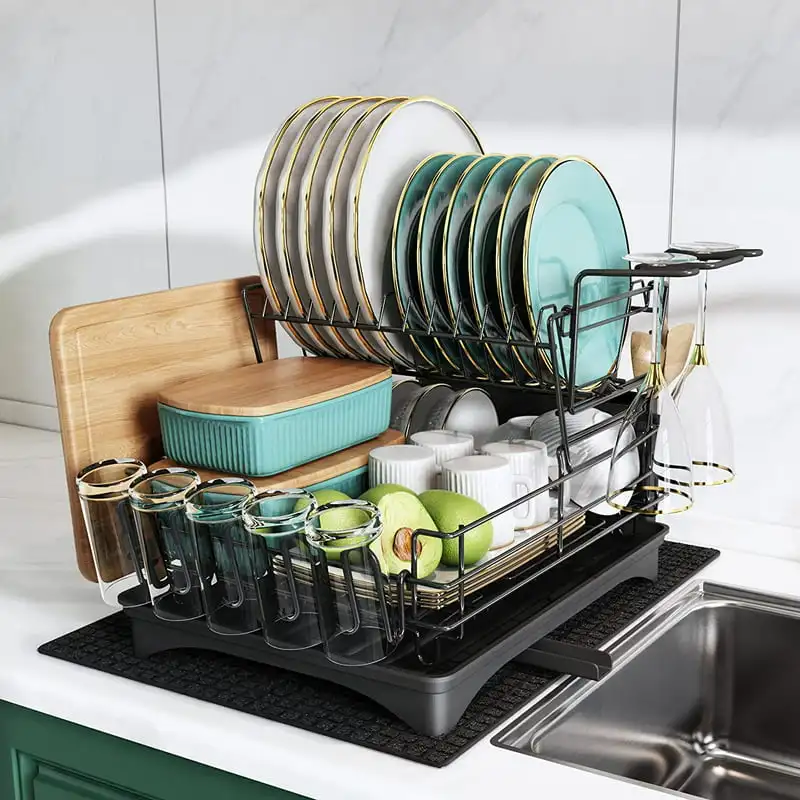 https://ae01.alicdn.com/kf/Sa45e4148a6c64bbd8a37bd62bc84f264F/Dish-Drying-Rack-with-Drainboard-Dish-Drainers-for-Kitchen-Counter-Sink-Adjustable-Spout-Dish-Strainers-with.jpg