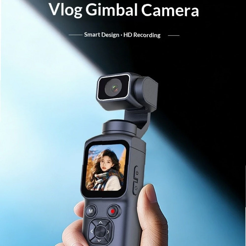 4K HD 휴대용 브이로그 포켓 PTZ 카메라 학생용 액션 카메라 야외 여행 기록용 흔들림 방지 카메라