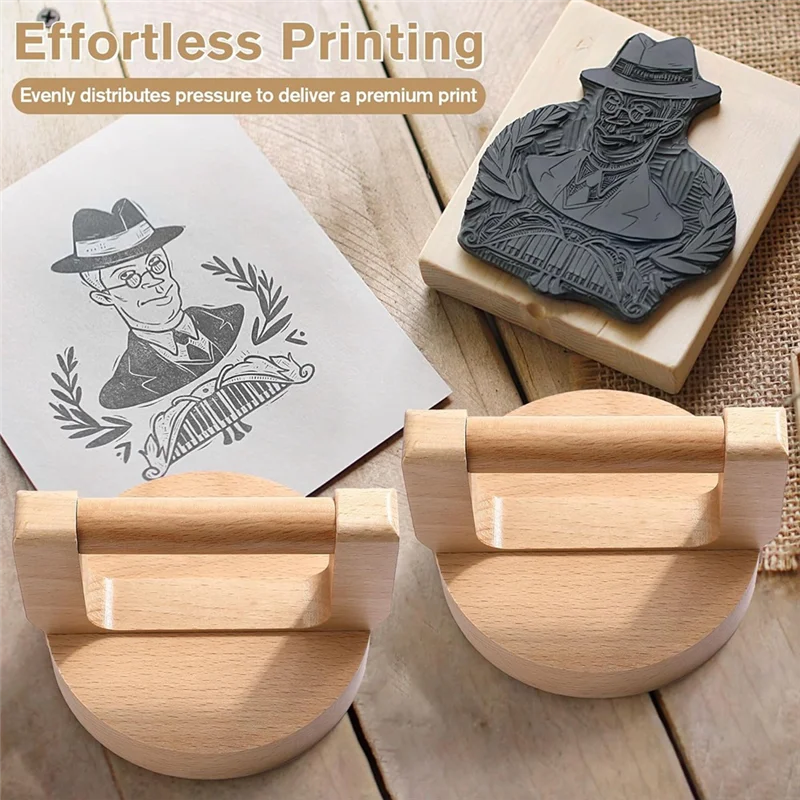 HGFLE-2 팩 Baren 판화용, 편안한 사용을 위해, 블록 인쇄, Linocut, Crafting, Scrapbooking에 이상적