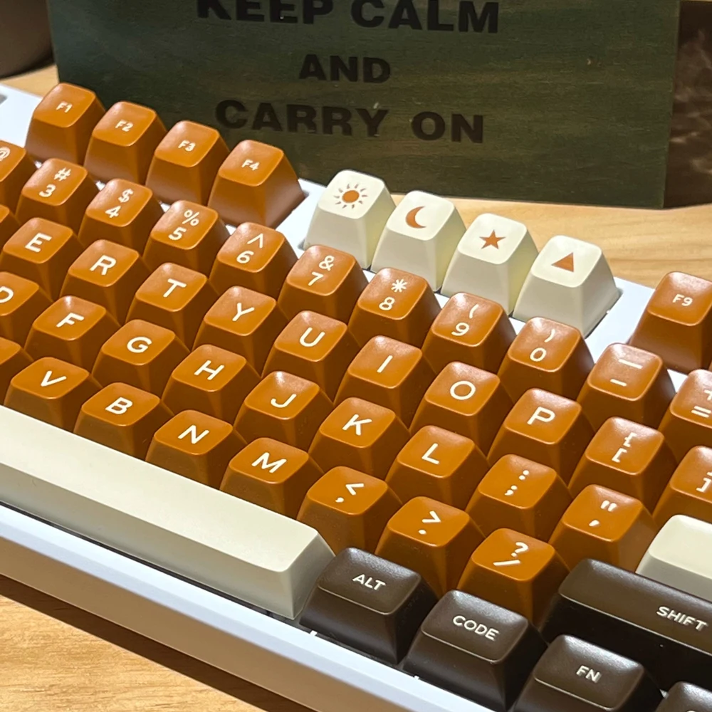 Make your keyboard stand out with Chocolate Keycaps SA Profile ABS GMK Inspired - 104/108 Keys. Find them at Rockatship.