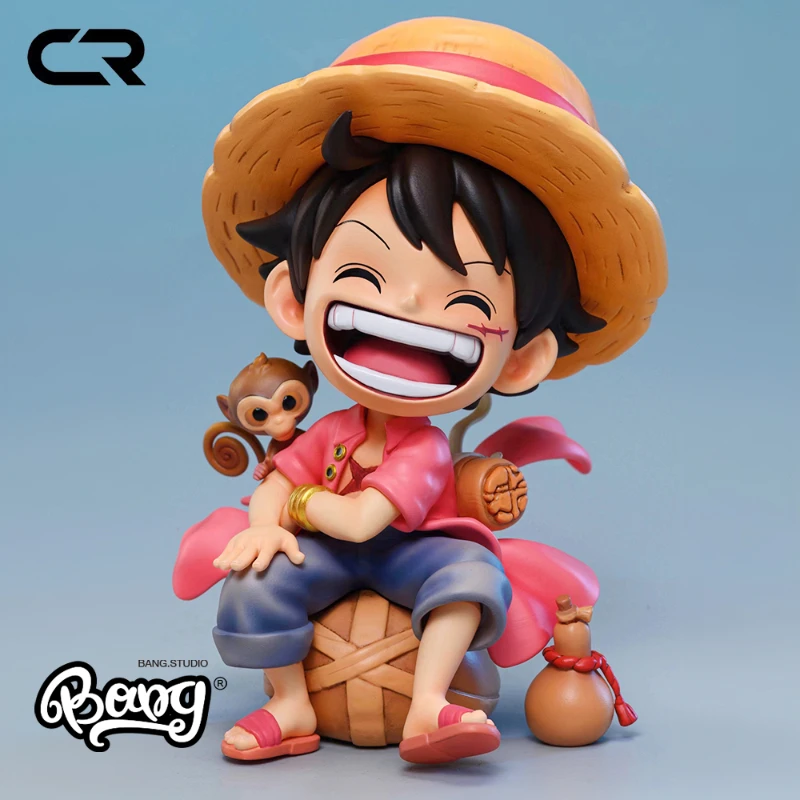 

Pre-sale CR-Studio One Piece Q Version Sitting First Bullet Luffy Influx of Fun GK Hand-do Anime Figure Model Toys Dolls New