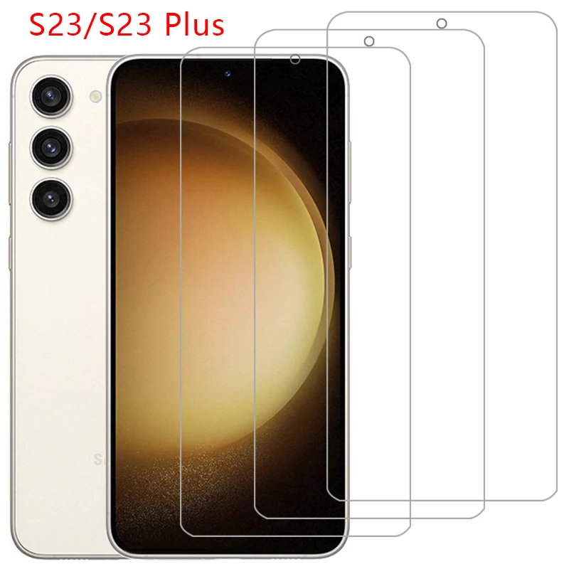 Custodia Per Samsung Galaxy S23 Plus 5G Cover Vetro Temperato Su Samsungs23 Galaxys23 S 23 23 S S23Plus Pro Coque Samsun Samsumg Galxy
