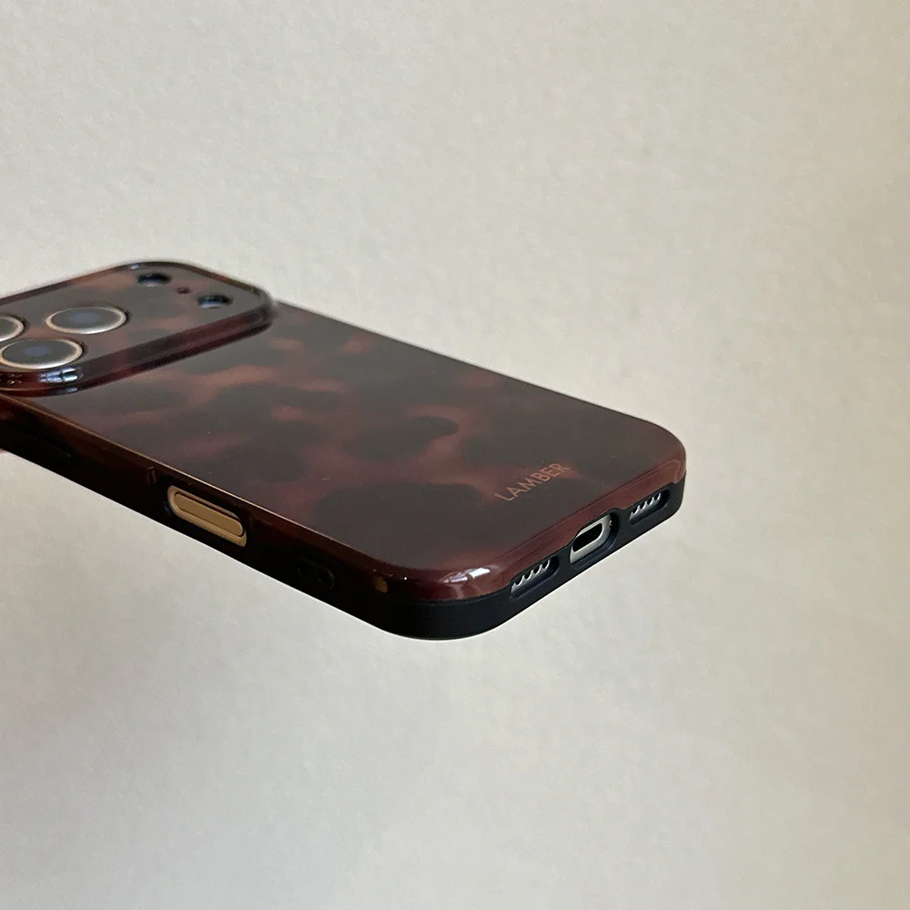 Amber Retro Leopard Print Phone Case For iPhone 17 16 15 14 13 12 11 Pro Max 15 Plus 17Air Shockproof Dustproof Soft Back Cover 6