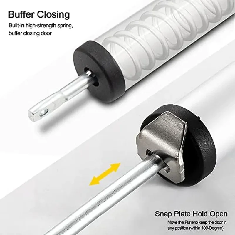 Automatic door soft close 90 degrees door closer 35KG pneumatic adjustable speed positioning stop door stopper door closer