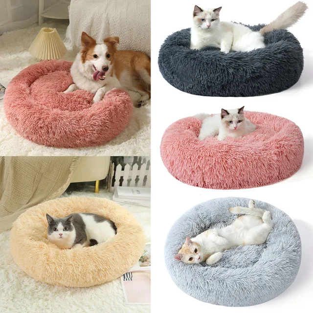 Home Plush Pet Nest Winter Cat Nest Dog Nest Warm Detachable and Washable Round Cat Nest Pet Bed Seasonal Universal Decoration Home Plush Pet Nest Winter Cat Nest Dog Nest Warm Detachable and Washable Round Cat Nest Pet Bed Seasonal Universal Decoration