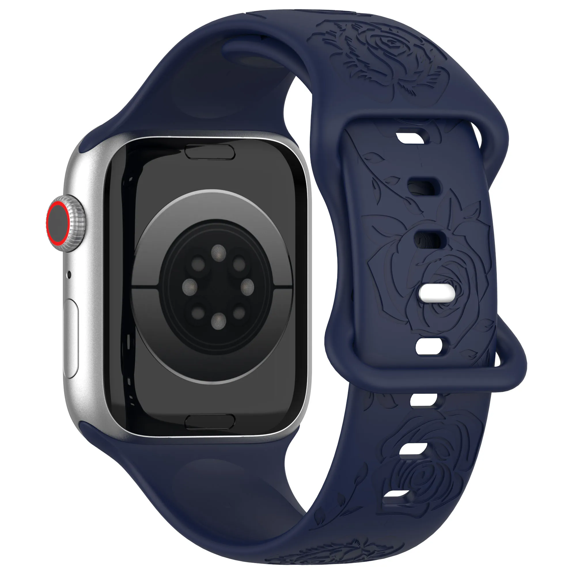 Vibrant Pattern Silicone Strap for Apple Watch - Adjustable Bracelet Band