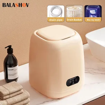 Piccola lavatrice per biancheria intima Abbigliamento per bambini mini lavatrice Lavatrice portatile completamente automatica con asciugatrice 220V 1