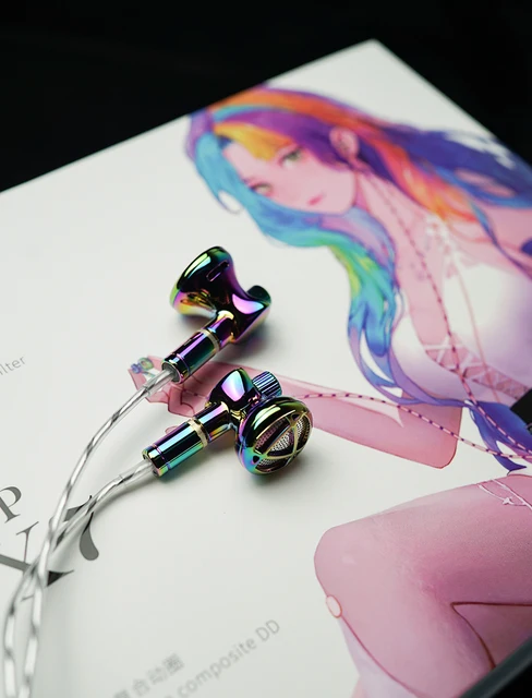 BGVP DX7 有線イヤホン 交換可能フィルター付き BGVP DX7 14.2mm Dynamic Driver Tunable Flat Head Earbuds