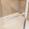 43 in.  W * 58 in.  H Frameless Folding Shower Doors for Bathtub, 1/4" (6mm) Thick SGCC Tempered Glass Door 2