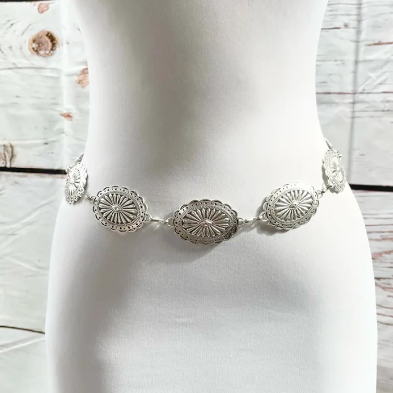 Vintage Silver Chain Belt