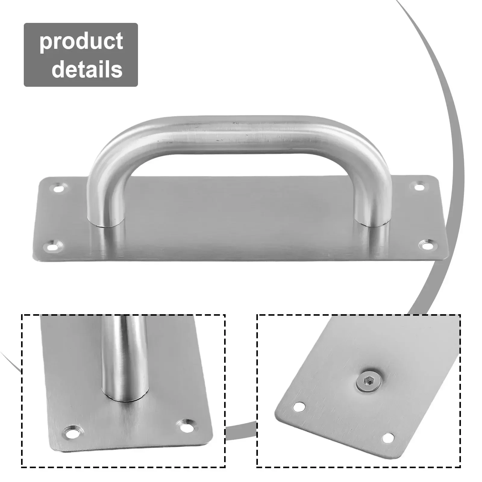 Sliding Door Handle Cabinet Handle Stainless Steel Pull Push Door Kitchen Knobs Cupboard Wardrobe Drawer Pulls Hardware door handles cabinet handles