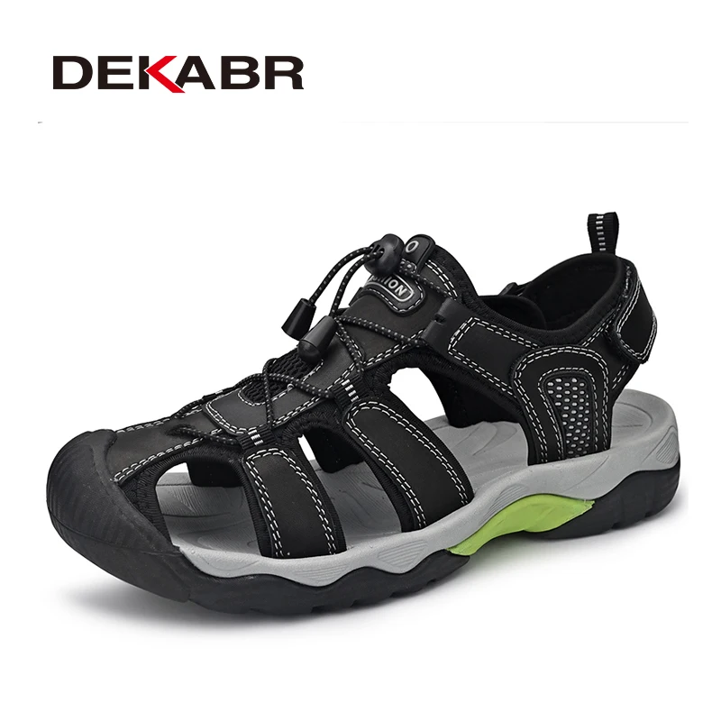 DEKABR Brand Classic Summer Genuine Leather Sandals Men Holidays