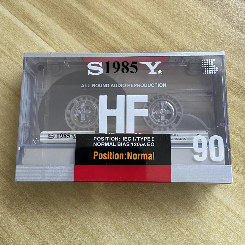 1PCS 1985 HF90 Minutes Blank Tape High Clarity Magnetic Audio Tape Standard Cassette Blank Recorder Tapes audio cassette tape