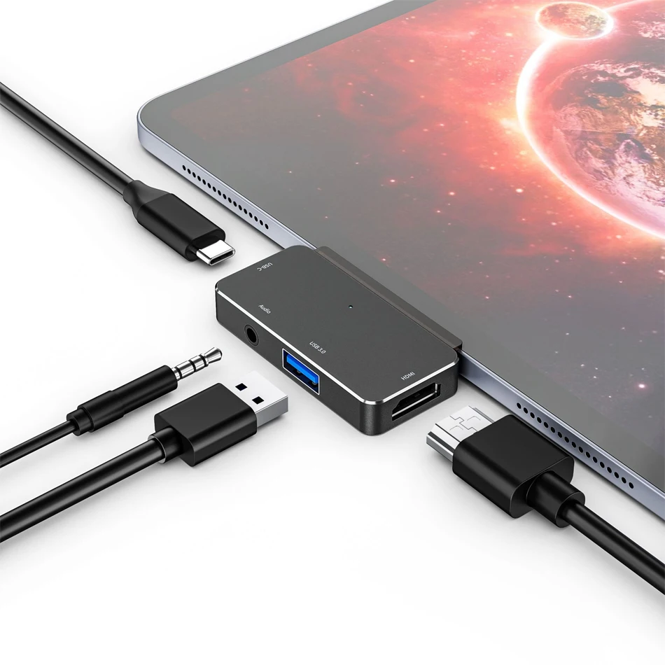 Gris - HUB USB type c vers HDMI 4K 30Hz, adaptateur 2.0 PD 100W pour Macbook  Air Pro, iPad Pro, M2 M1, access - Cdiscount Informatique