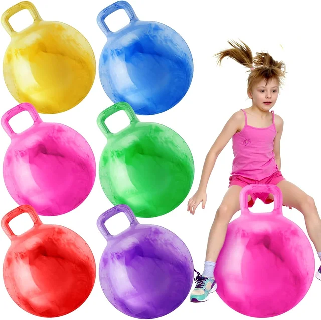 22" Hopper Ball Bouncing Jumping Hopping Ball Bouncy Ball with Handle Exercise Bounce Toys for Outdoors Sports School Games 22" Hopper Ball Bouncing Jumping Hopping Ball Bouncy Ball with Handle Exercise Bounce Toys for Outdoors Sports School Games