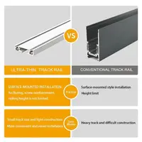 Smart Home Tuya Dimming 6MM Ultra-Thin Ceiling Mount 48V Magnetic Track Light System Thin Slim Surface Mounted Linear Light 2
