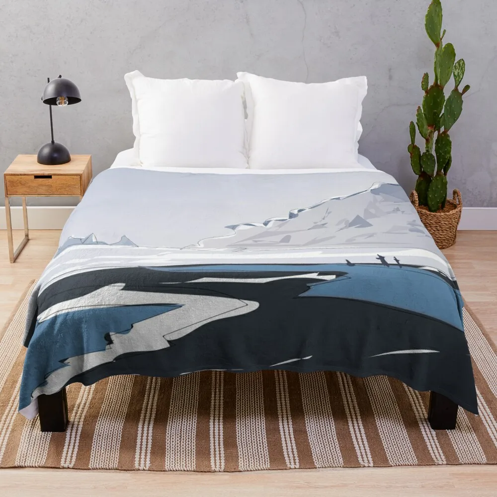 

Vik Reynisfjara Black Sand Beach, Iceland Travel Poster Throw Blanket