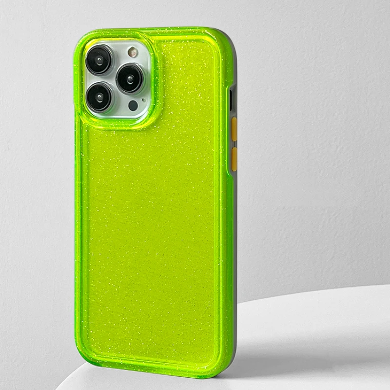 BRILLANTE Funda para iPhone transparente verde neón Funda iPhone 14, Funda  iPhone 13, Funda iPhone 13 Pro Max 12, Funda 12 Pro Max / Funda protectora  para iPhone -  España