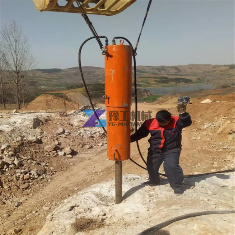 Macchina Per Il Taglio Della Pietra Grande Spaccalegna Idraulico Facile Da Montare Sugli Escavatori Combina Trapani Elettrici Per Cava E Miniere