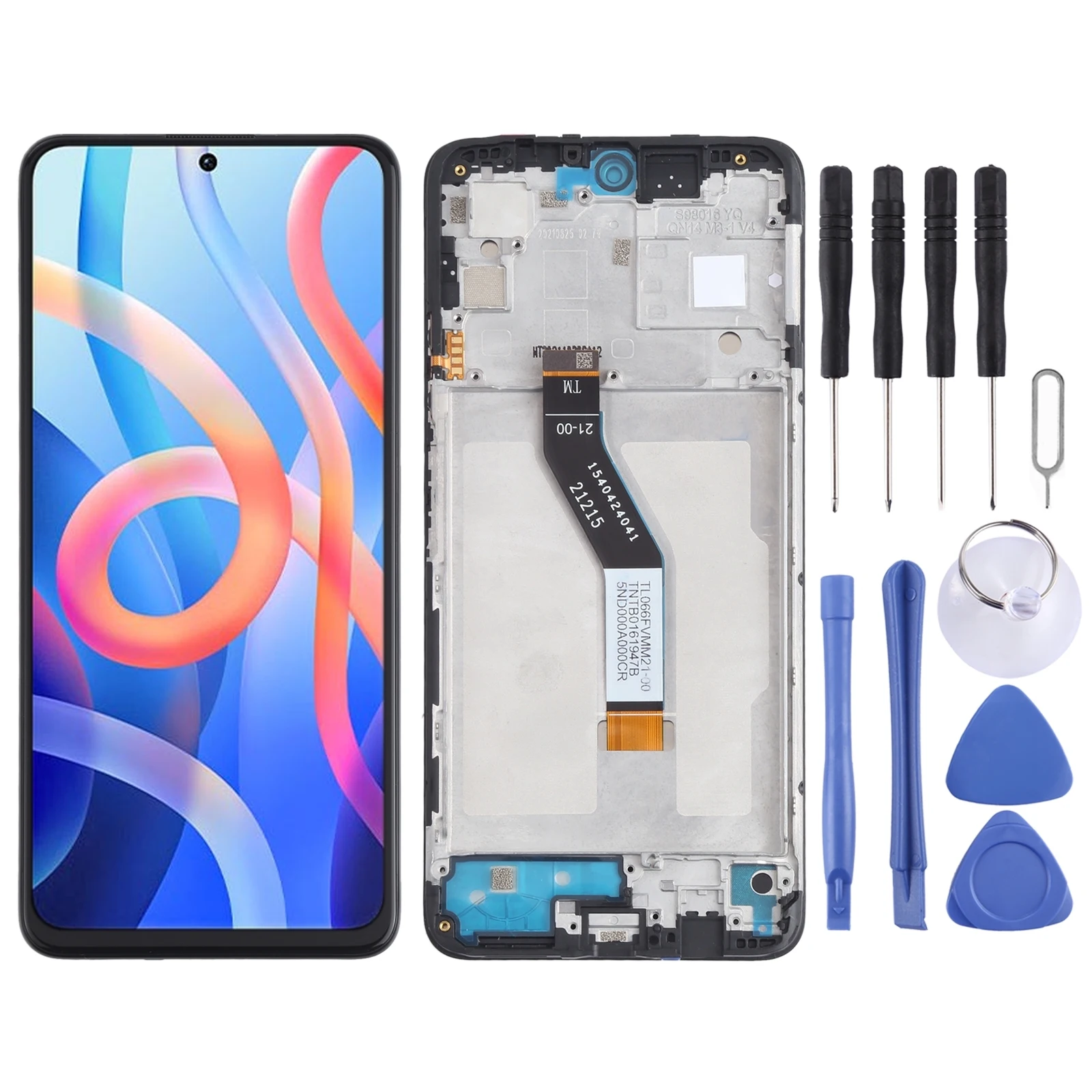 

IPS Material Original LCD Screen and Digitizer Full Assembly With Frame for Xiaomi Redmi Note 11