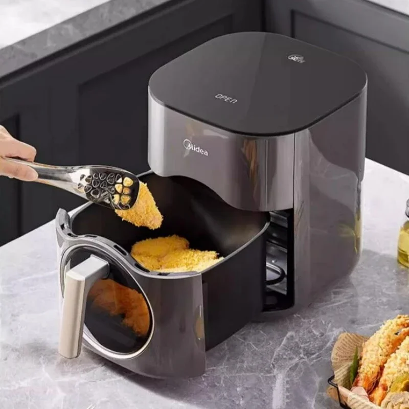 Midea 220V Air Fryer Home 5.5L Visible Multifunctional Smart Automatic Fryer French Fry Machine Oil-Free Electric Fryer 3
