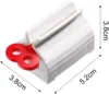 3Pieces Rolling Tube Toothpaste Squeezer Toothpaste Seat Holder Stand Rotate Toothpaste Dispenser for Bathroom (Mix Color) 2