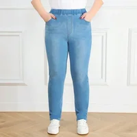 Plus Size 7XL 9XL Jeans Women Large Slim Fit 150KG High Waist Trousers Elastic Female Pencil Pants Stretched Girl Denim Clothes - Image 3