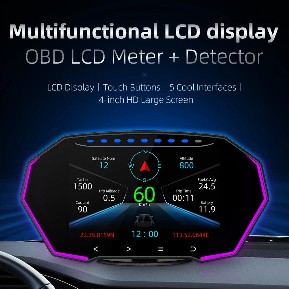 hud  ÷ F11 ڵ  ÷ OBD2 GPS HUD ڵ ӵ    µ ÷  ˶ ڵ  ׼ ڵ  ׼