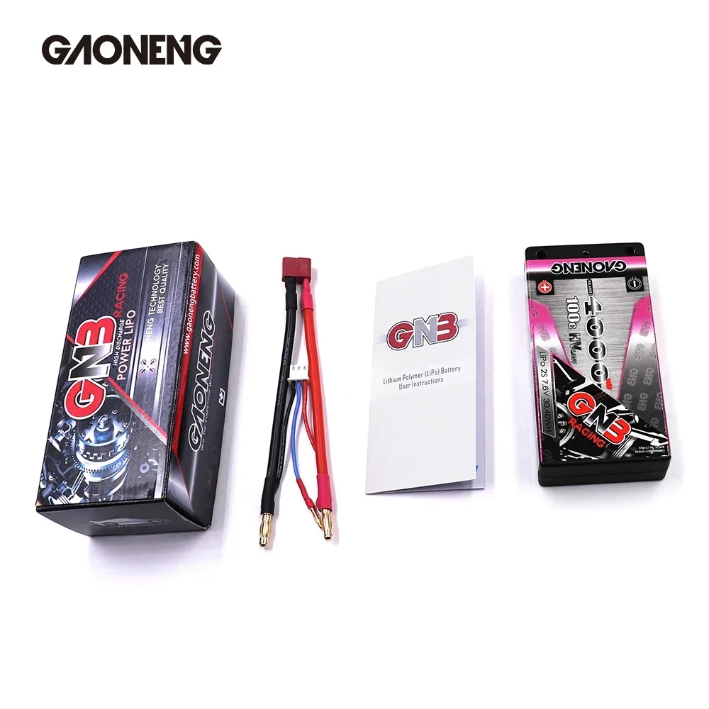Batterie LiPo 2S 7.6V 4000mAh 100C HV pour RC - XT60/EC5/T Plug