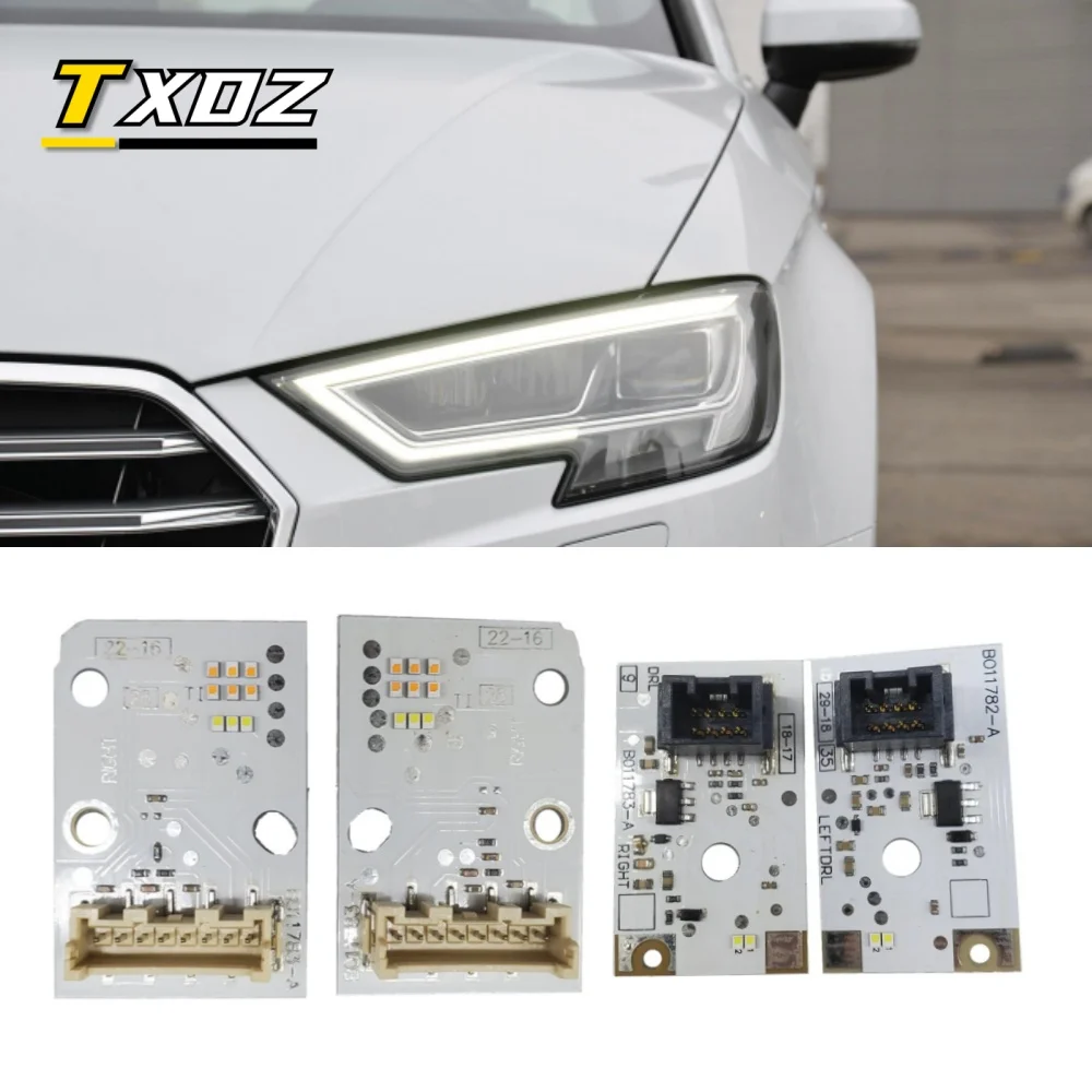 TXDZ Новинка 8V0998474A белые DRL платы 8V0998473A для 2018 2019 2020 AUDI A3 S3 RS3 полная подсветка