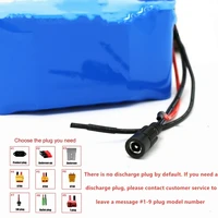 Batterie au Lithium 24V 25.2v 10Ah 250W 350W batterie Rechargeable, pour batterie de Scooter électronique, batterie de vélo, avec chargeur 5