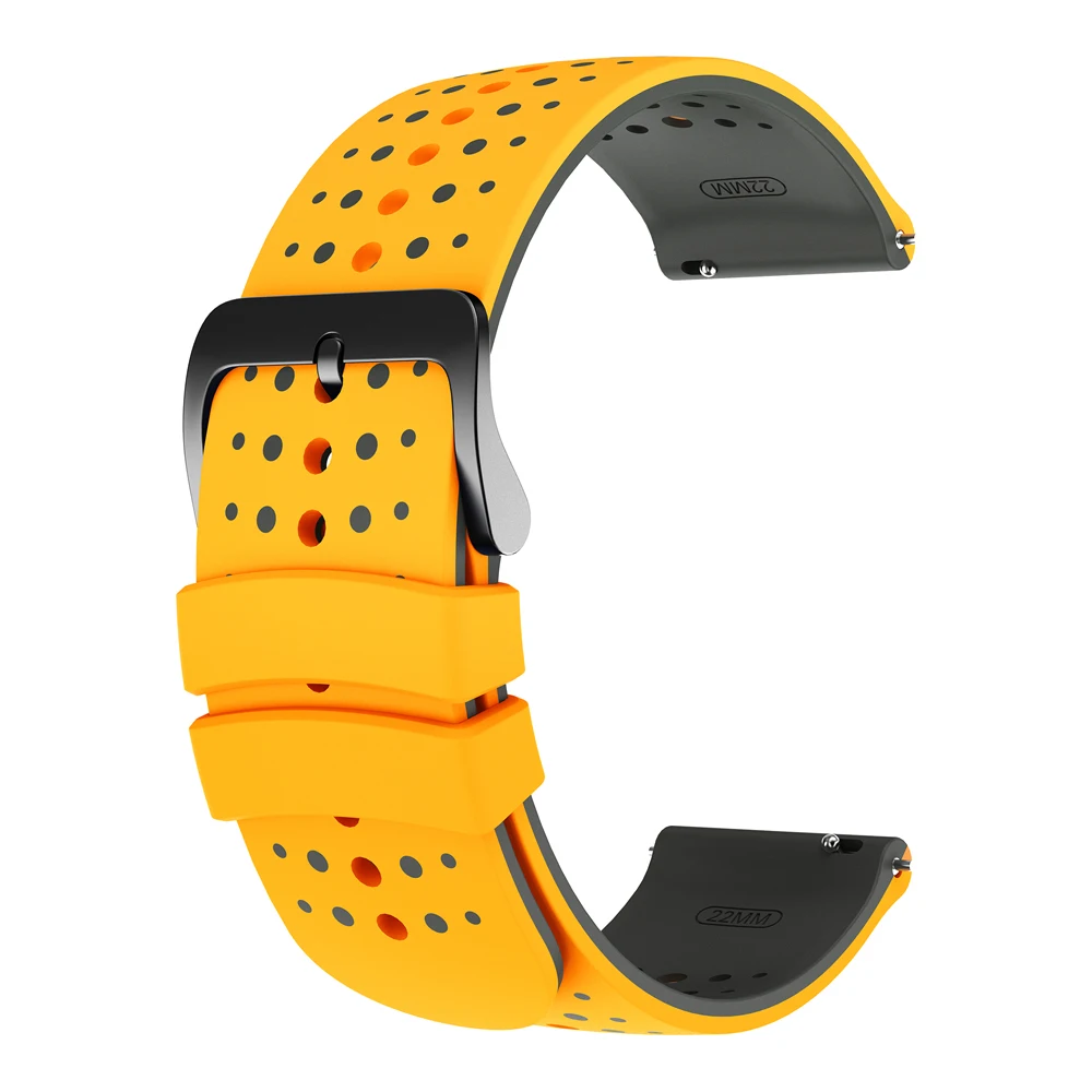 Silicone Sport Strap - Versatile 20mm/22mm Bracelet Accessory