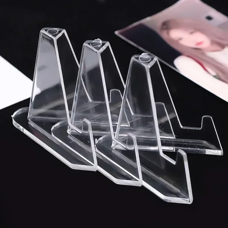 1/10Set 35Pt Strong Magnetic Card Holders Case Clear Acrylic Stands for Kpop 3inch Sports idol Photo Card Trading Display Sleeve 5