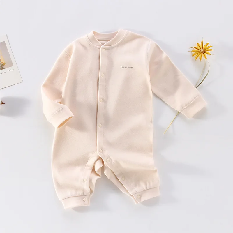 

Solid Color Cotton Baby Bodysuits Long Sleeves Baby Girl Clothes 3 To 24 Months Newborn Baby Boy Clothes Jumpsuits Babes Items