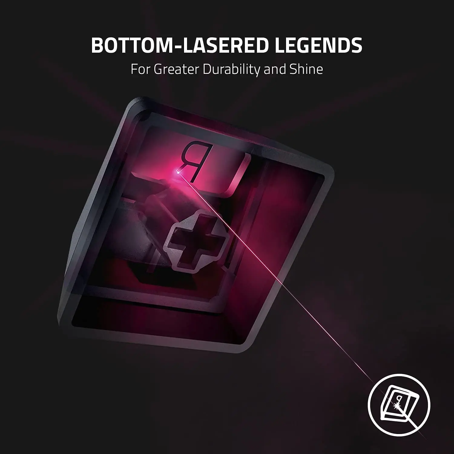 Razer Phantom Keycap Conjunto de Atualização Design Exclusivo do Pudim Stealth Lados Translúcidos Lendas Inferior Compatível Universal - Imagem 6