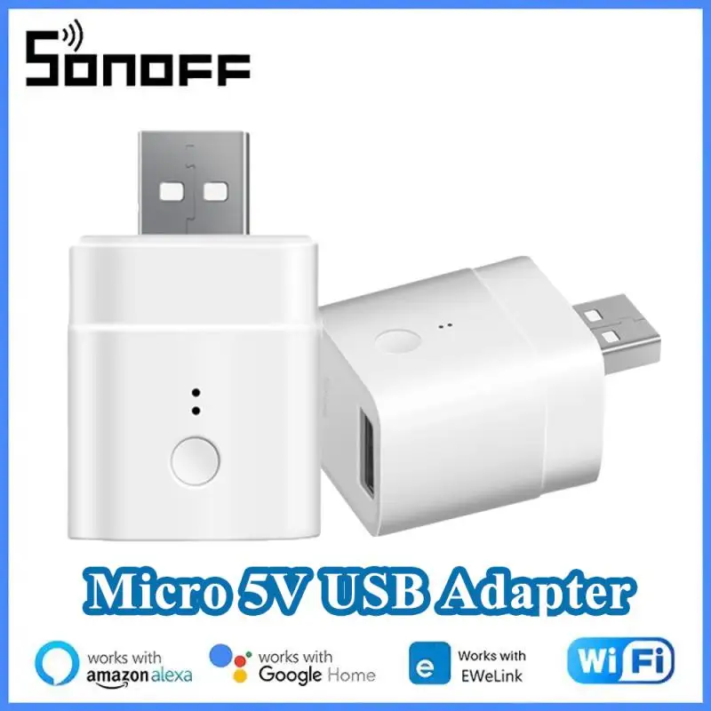 

USB-адаптер SONOFF Micro 5 в с поддержкой Wi-Fi и таймером