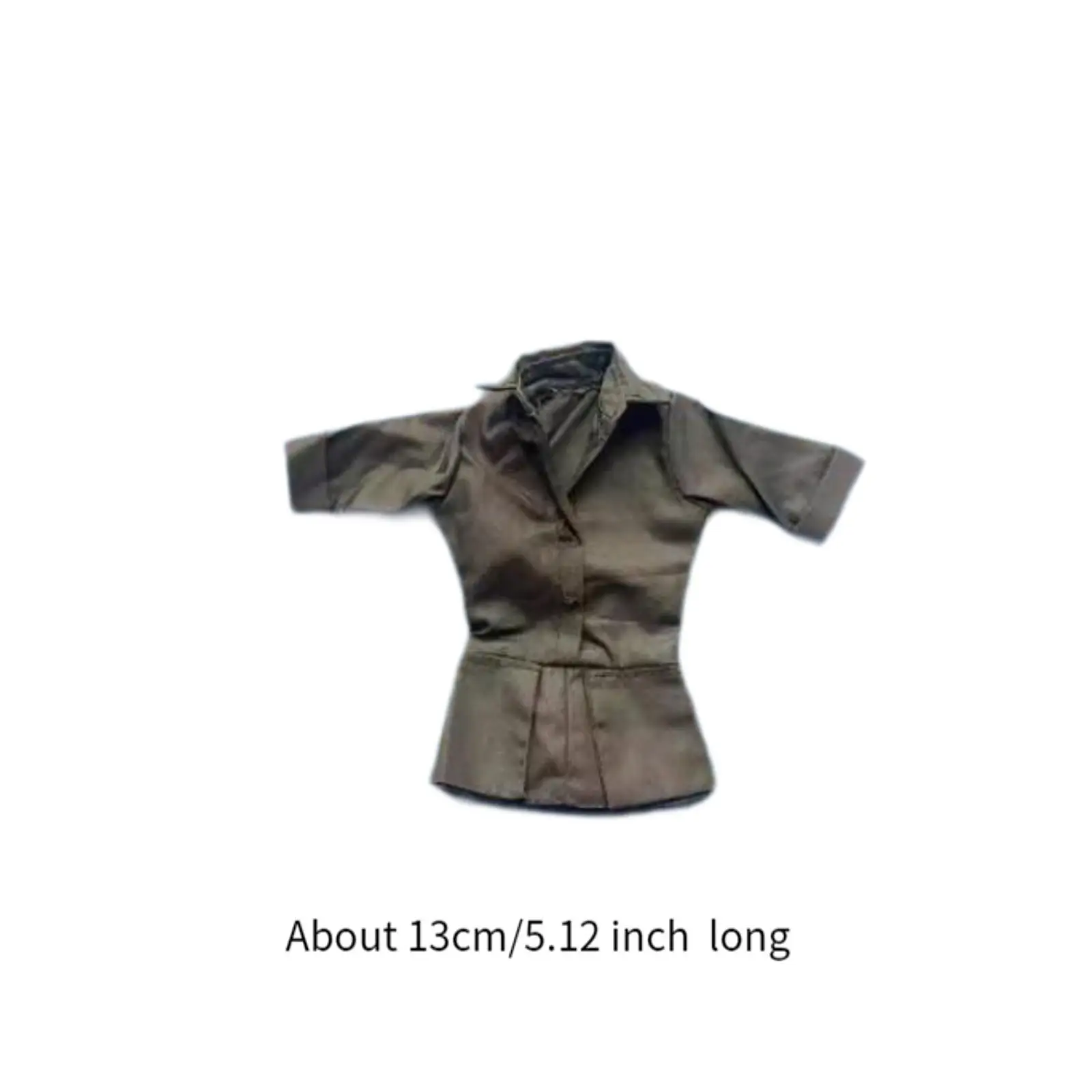 1/6 Scale Girl Long Sleeve Shirt Dress Clothing Casual Action Figure Clothes Summer Beach Dress for 12'' Female Action Figure