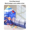 3 in 1 Portable Kids Tent Children's Camping Tent Ocean Ball Pool Pop-up Tent Kids Beach Tent Baby Crawling Tunnel Play House 3