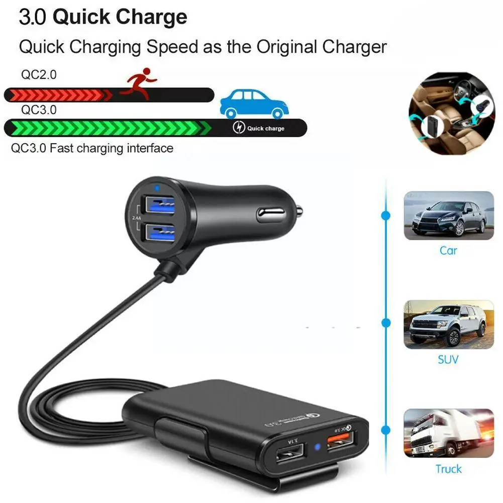 ޴ USB  , 1.7m ڵ, USB  ,  縻 Q9U1, QC3.0, 4 Ʈ, 2.4A, 3.1A, 5V   