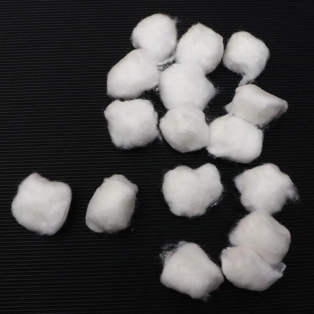400 Pcs Makeup Remover Absorbent Cotton Balls for Tattoos Shop Alcohol Cleaning Pure Salon Oil Emulsion First Aid Supplies