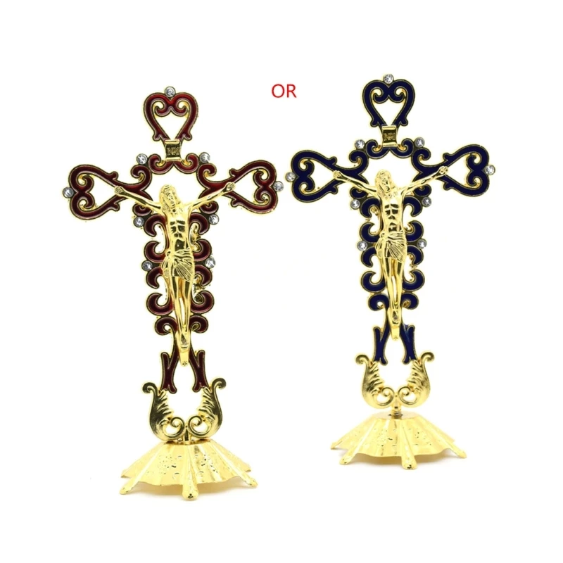 

Home Shelf Tabletop Elegant Religious Crucifix Ornament for Tabletop Decor