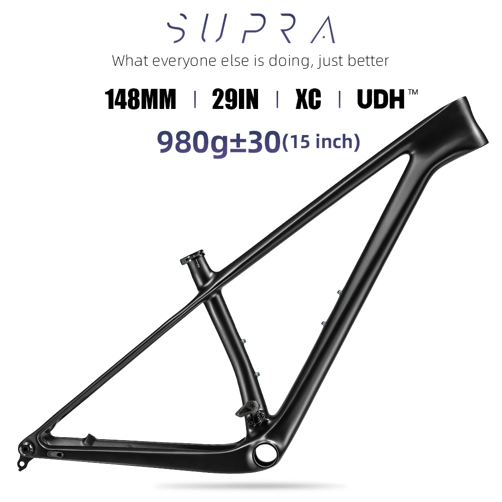 Bicycle Frame lexon UDH Carbon Frame 29er Mountain Bike 142/148*12mm MTB Frames 1079g BOOST 15/17/19inch