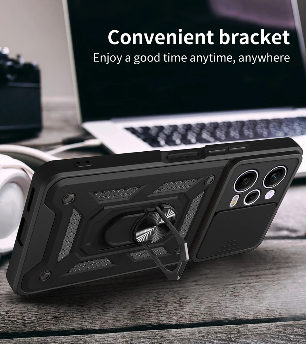 Shockproof Armor Magnetic Case For Poco F6 F5 F4 GT F3 X5 Pro X4 GT X3 NFC Coque For Poco M5S M4 M3 Pro C40 Holder Phone Cover Sa46087bf3fcf4fe6bf321829bea5d7714